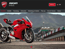 Tablet Screenshot of ducatihamburg.de